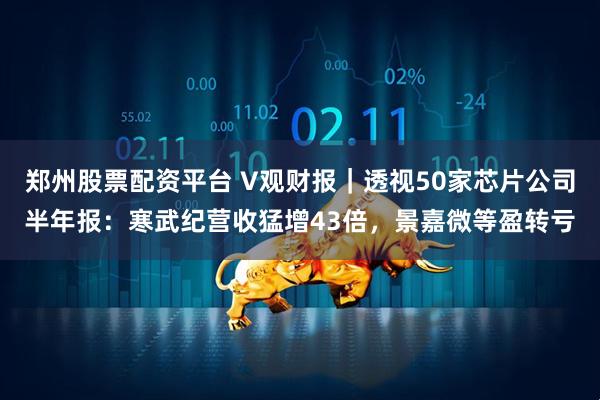 郑州股票配资平台 V观财报｜透视50家芯片公司半年报：寒武纪营收猛增43倍，景嘉微等盈转亏